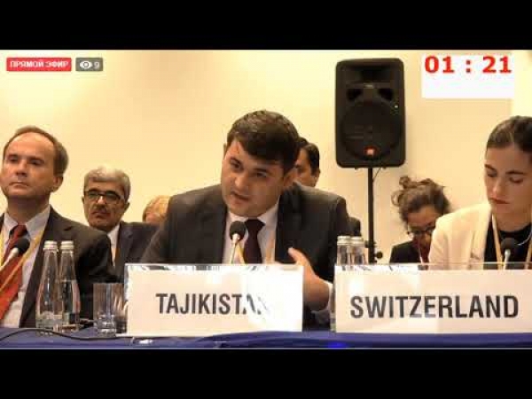 ВАРШАВА. ОБСЕ. 25.09.2019 - Выступление представителя Таджикистана Рустама Азизи